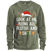 Festive And Sh*t Christmas Long Sleeve Shirt
