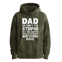 Papa kann Dummheit nicht heilen – aber er kann die Folgen von Dummheit beheben (Hoodie)