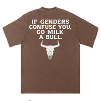 Gehen Sie melken ein Bullen-T-Shirt