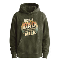 Just a Dad—Came Back With the Milk Retro Hoodie