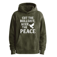 Schluss mit dem Bullshit! Friedens-Pullover-Hoodie
