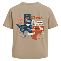 Herren-T-Shirt aus gewaschener 230 g schwerer Baumwolle im Retro-Stil