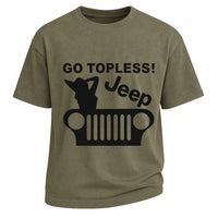 Go Topless Jeep Grill Tee